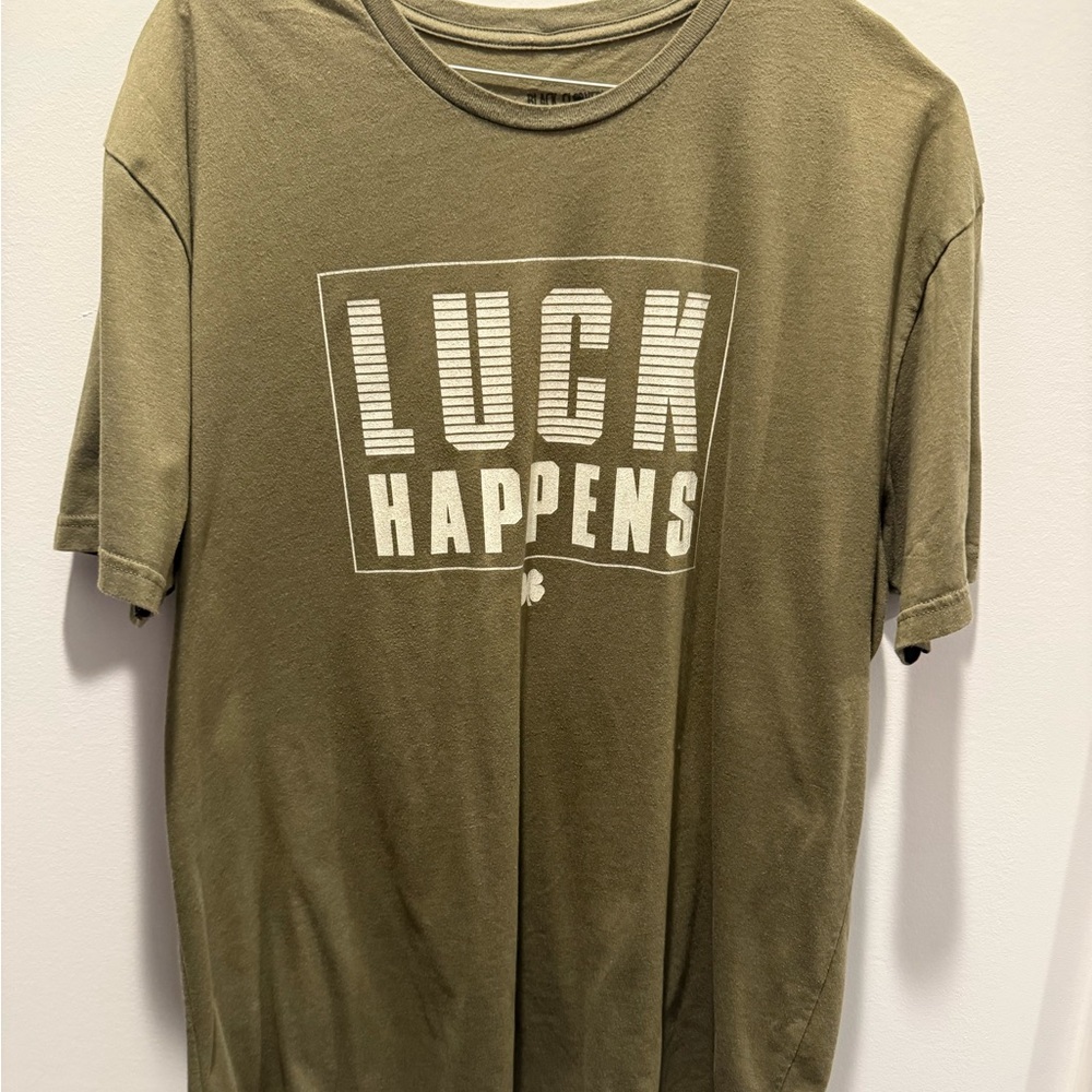 Olive Graphic Tee - Luck Happens